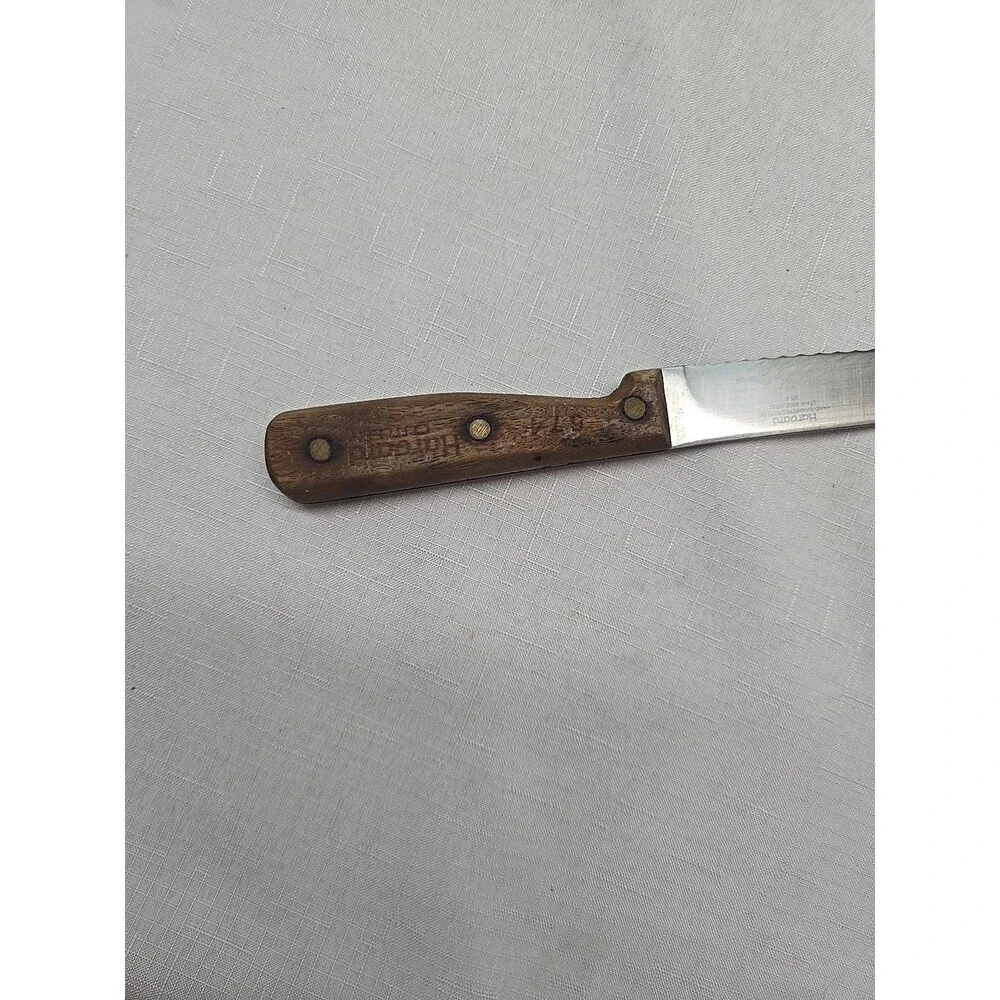 Harvard Cutlery #574 Hand Sharpened Knife Stain Free Steel USA Wood Handles
